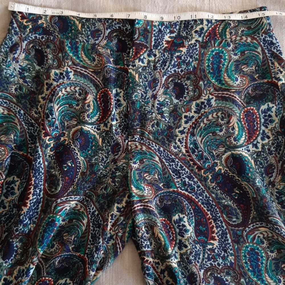 Zara Paisley Print Flared Pants - Picture 9 of 16